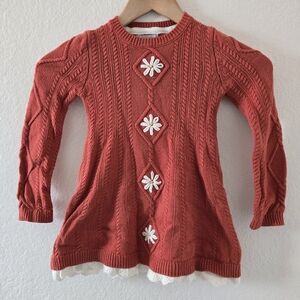 Cupcakes And Cashmere Knit Orange/Red Dress